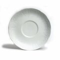Tuxton China Chicago 4.5 in. Demitasse Saucer - Porcelain White - 3 Dozen CHE-044
